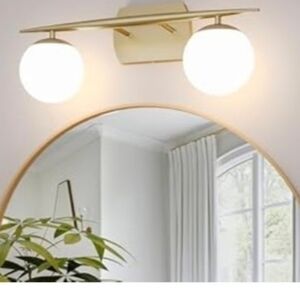 Modern Gold and White Wall Sconce
